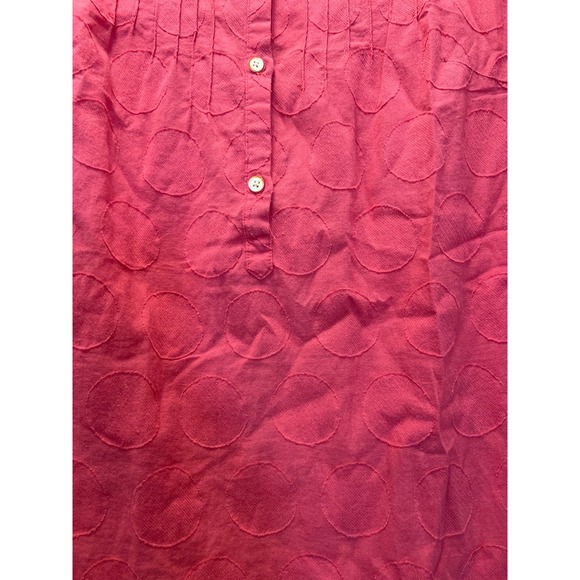 Isabella Sinclair Anthropologie Women’s Quarter Button Roll Tab‎ Sleeves Top M - Picture 3 of 4